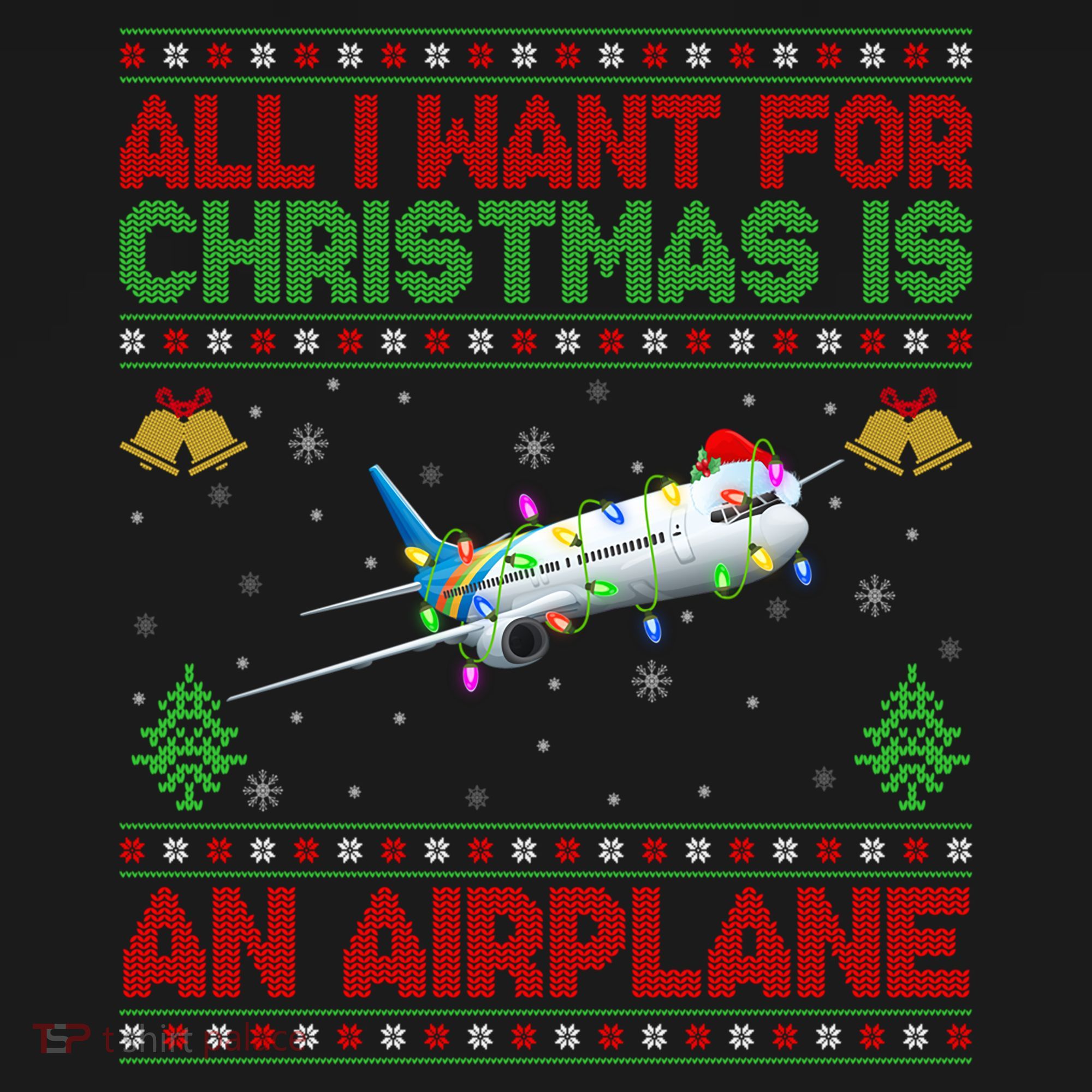 Funny Ugly All I Want For Christmas Is A Airplane Gift Bucket Hat