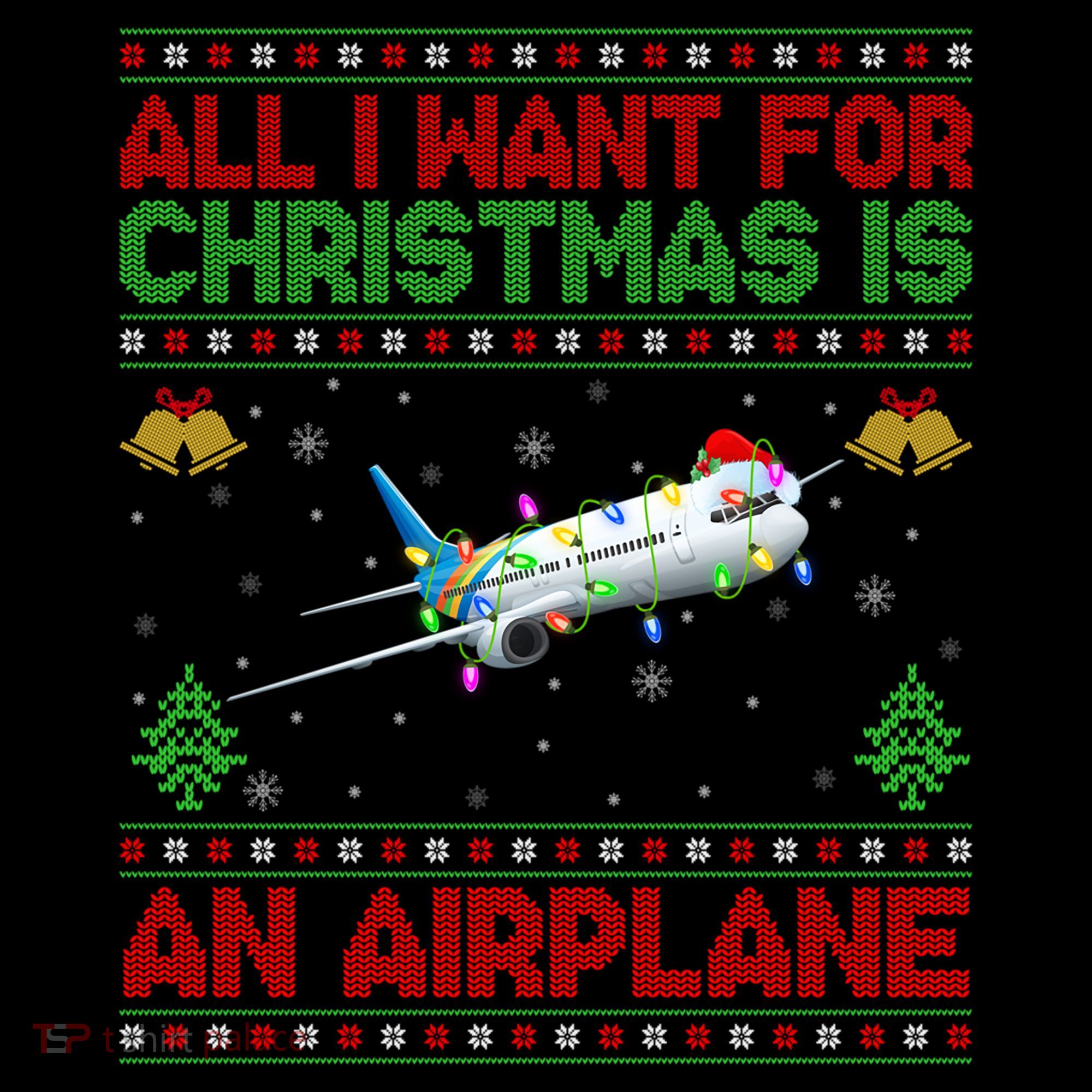 Funny Ugly All I Want For Christmas Is A Airplane Gift Coffee Mug