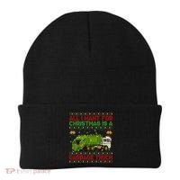 Funny Ugly All I Want For Christmas Is A Garbage Truck Gift Beanie thumb 0