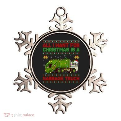 Funny Ugly All I Want For Christmas Is A Garbage Truck Gift Ornament