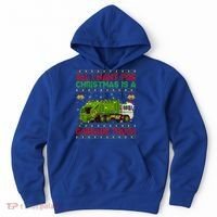 Funny Ugly All I Want For Christmas Is A Garbage Truck Gift Hoodie thumb 0