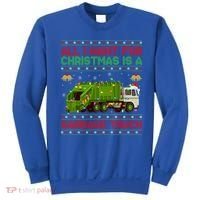 Funny Ugly All I Want For Christmas Is A Garbage Truck Gift Sweatshirt thumb 0