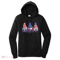 Funny USA American Flag 4th Of July Gnomes Women's Hoodie thumb 0