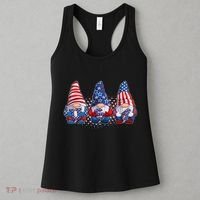 Funny USA American Flag 4th Of July Gnomes Women's Tank Top thumb 3