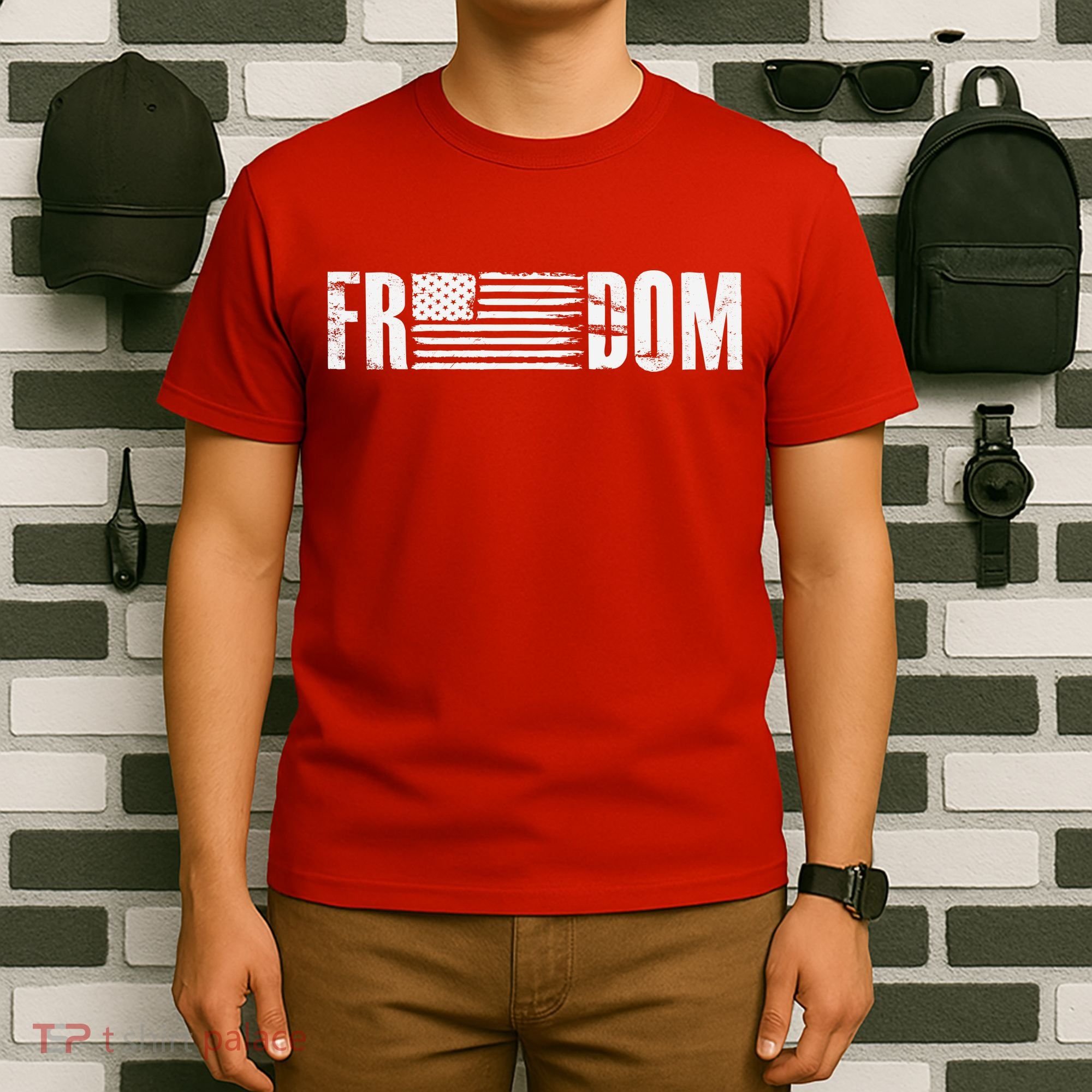 Freedom USA American Flag Pride Proud Patriot T-Shirt