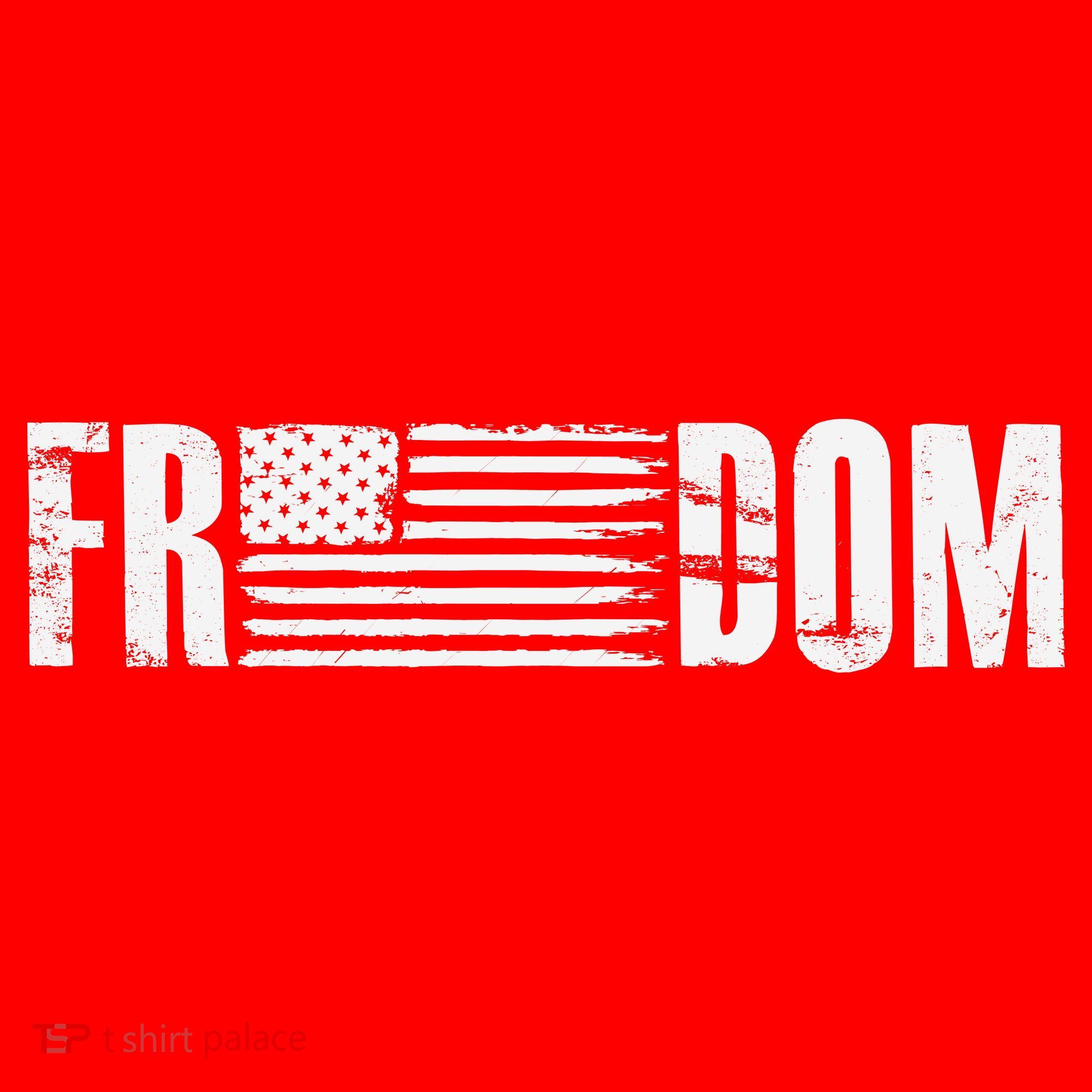 Freedom USA American Flag Pride Proud Patriot Women's Tank Top