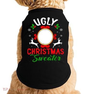 Funny Ugly Christmas Sweater With Mirror Doggie Tank
