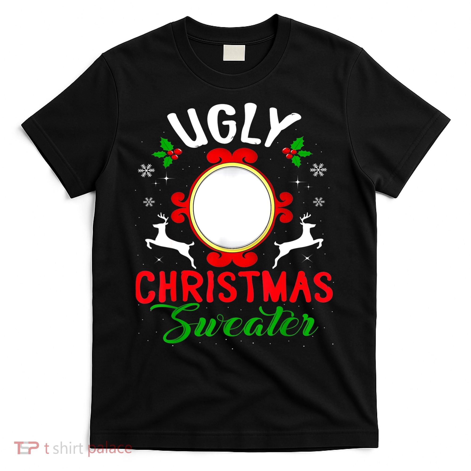 Funny Ugly Christmas Sweater With Mirror T-Shirt