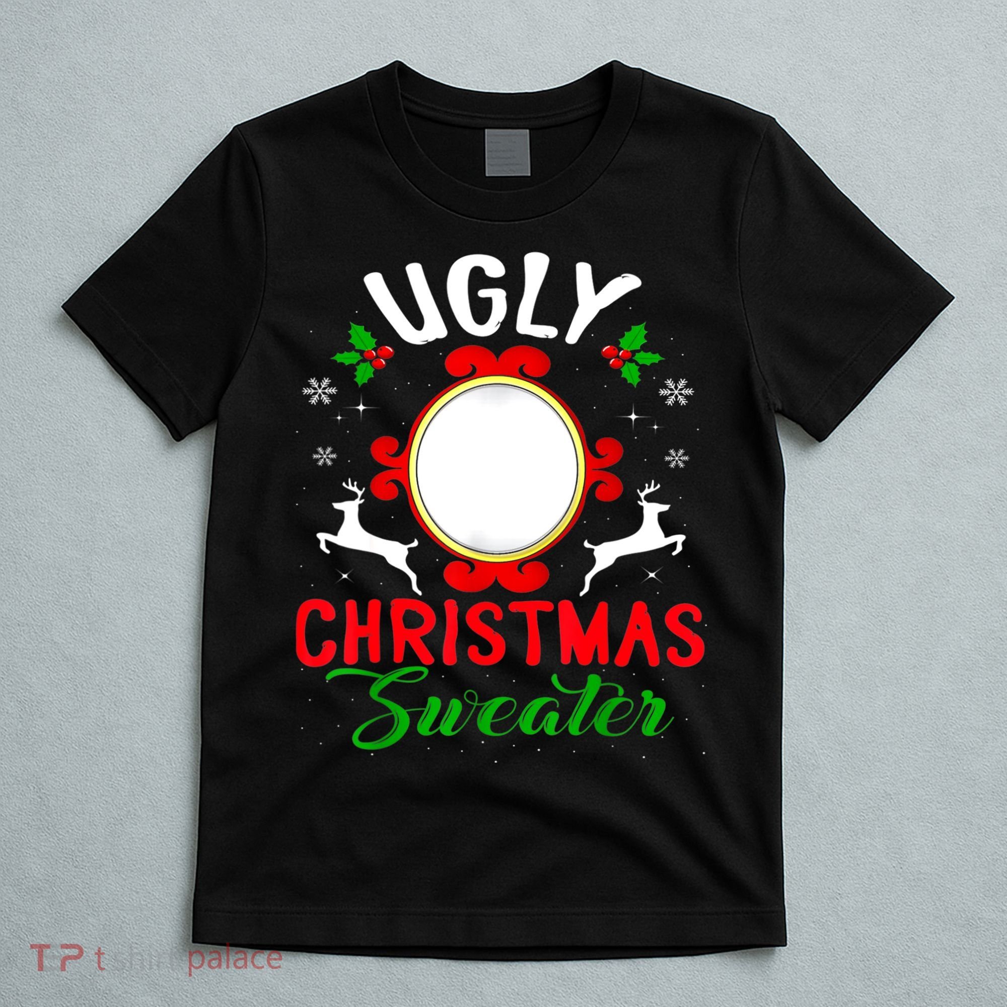 Funny Ugly Christmas Sweater With Mirror T-Shirt