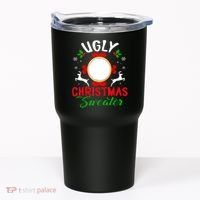 Funny Ugly Christmas Sweater With Mirror Tumbler thumb 0