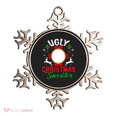 Funny Ugly Christmas Sweater With Mirror Ornament