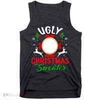 Funny Ugly Christmas Sweater With Mirror Tank Top thumb 0