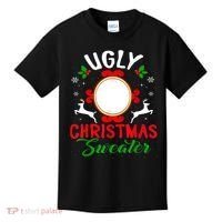 Funny Ugly Christmas Sweater With Mirror Kids T-Shirt thumb 0