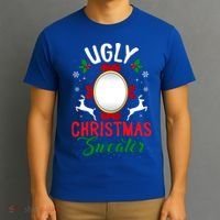 Funny Ugly Christmas Sweater With Mirror Gift T-Shirt thumb 3