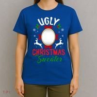 Funny Ugly Christmas Sweater With Mirror Gift T-Shirt thumb 4