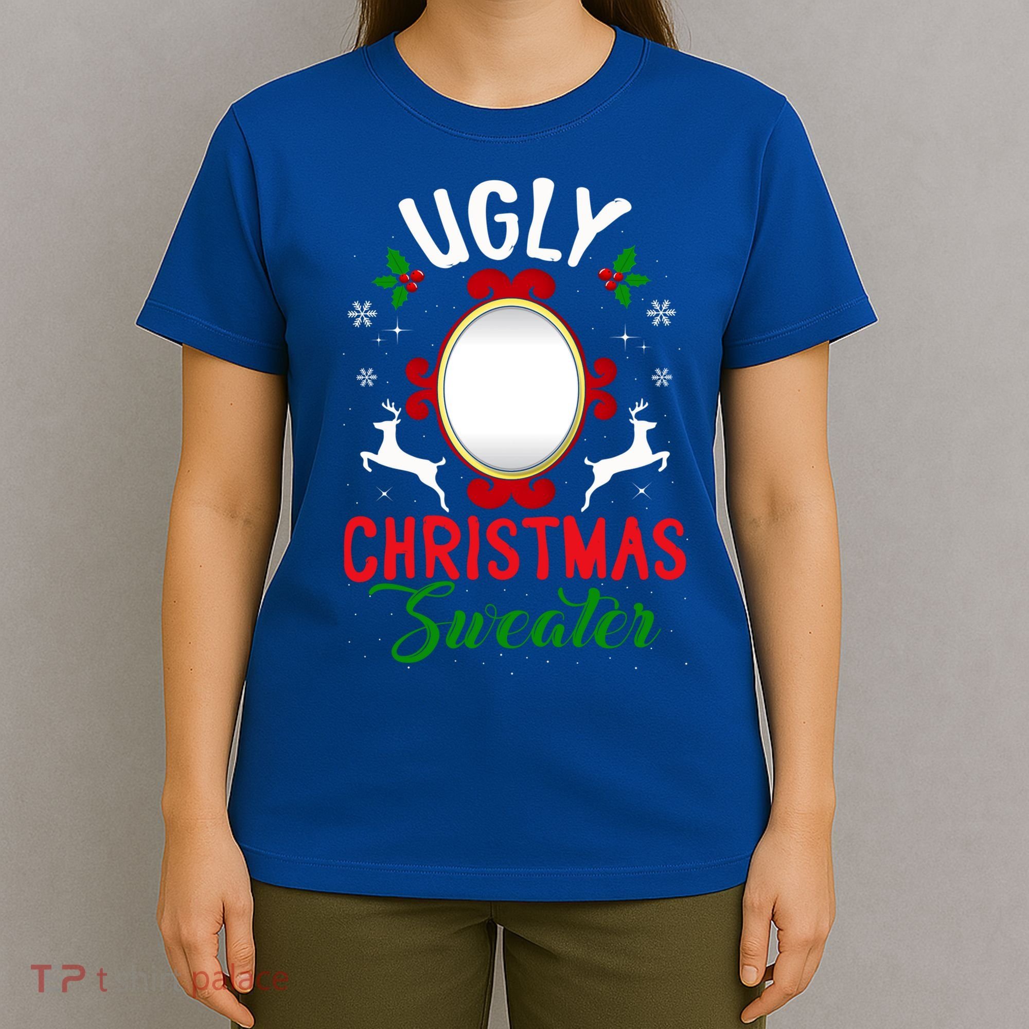 Funny Ugly Christmas Sweater With Mirror Gift T-Shirt