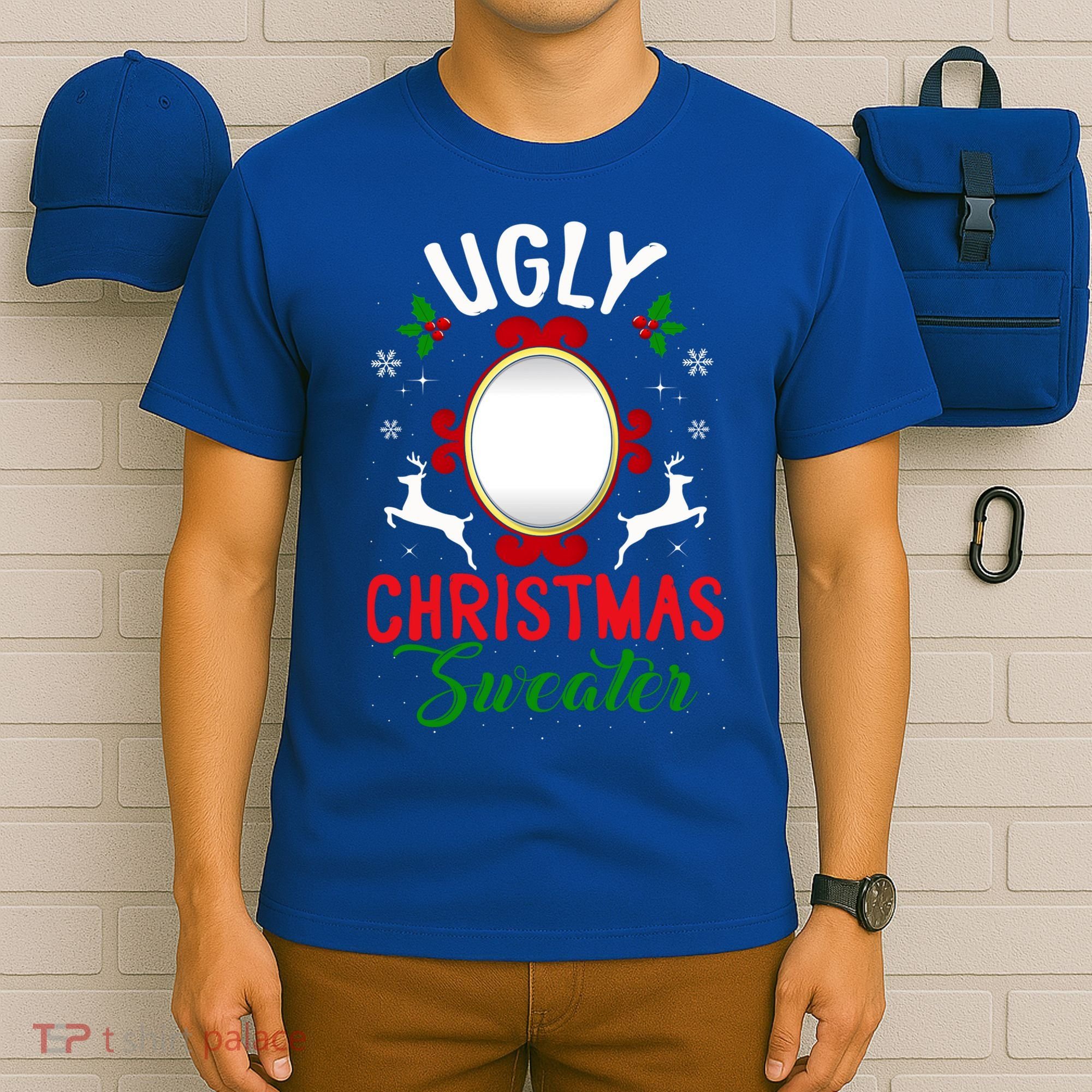 Funny Ugly Christmas Sweater With Mirror Gift T-Shirt