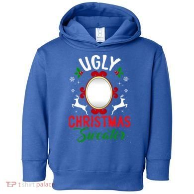 Funny Ugly Christmas Sweater With Mirror Gift Toddler Hoodie
