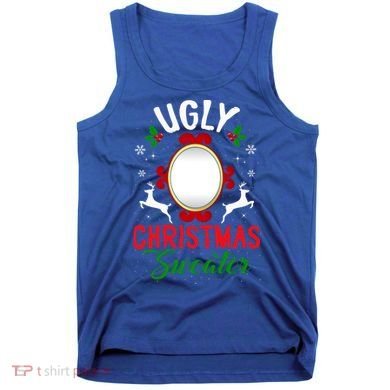 Funny Ugly Christmas Sweater With Mirror Gift Tank Top