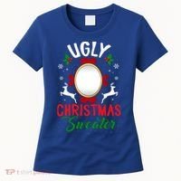 Funny Ugly Christmas Sweater With Mirror Gift Women's T-Shirt thumb 0