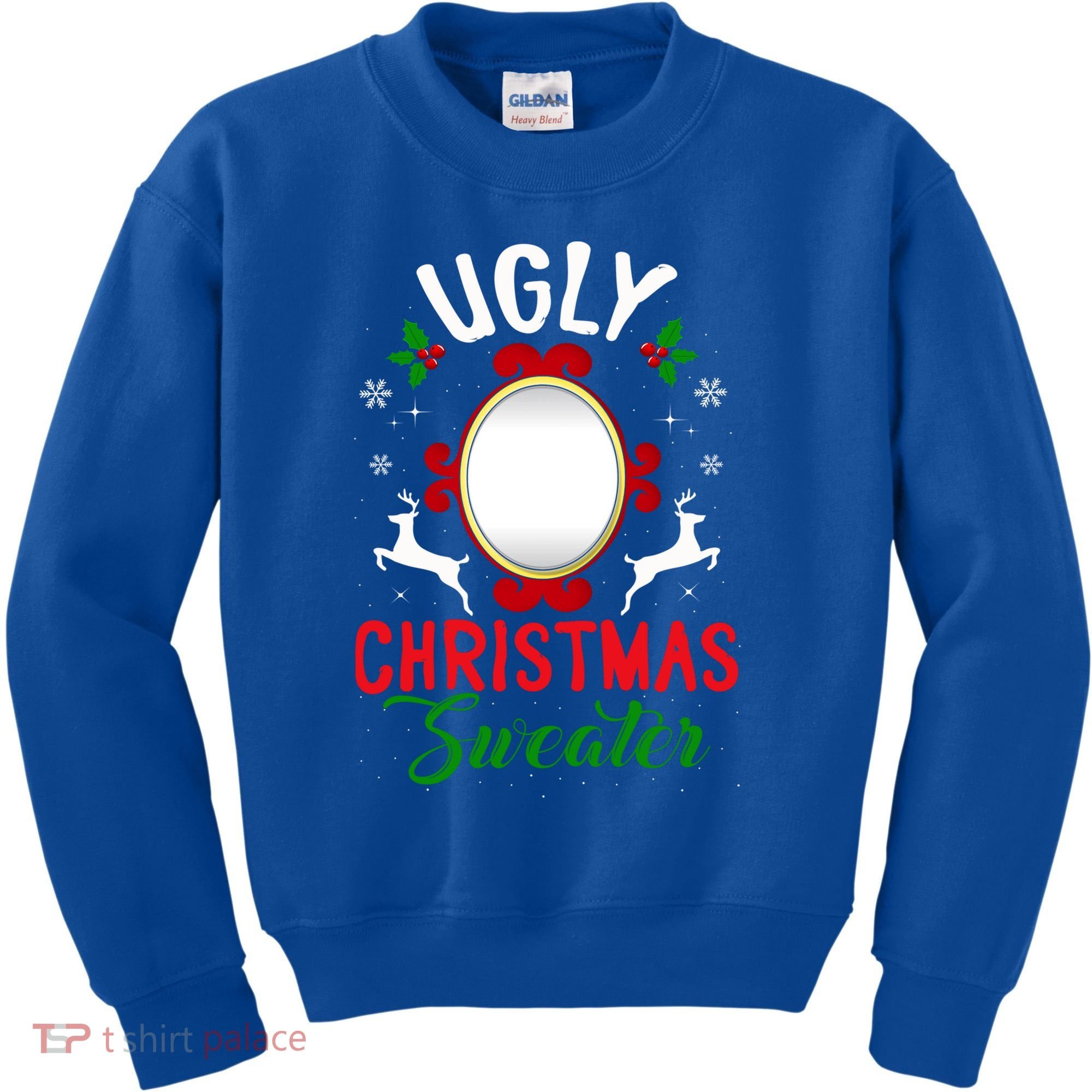 Funny Ugly Christmas Sweater With Mirror Gift Kids Sweatshirt