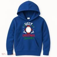 Funny Ugly Christmas Sweater With Mirror Gift Kids Hoodie thumb 0