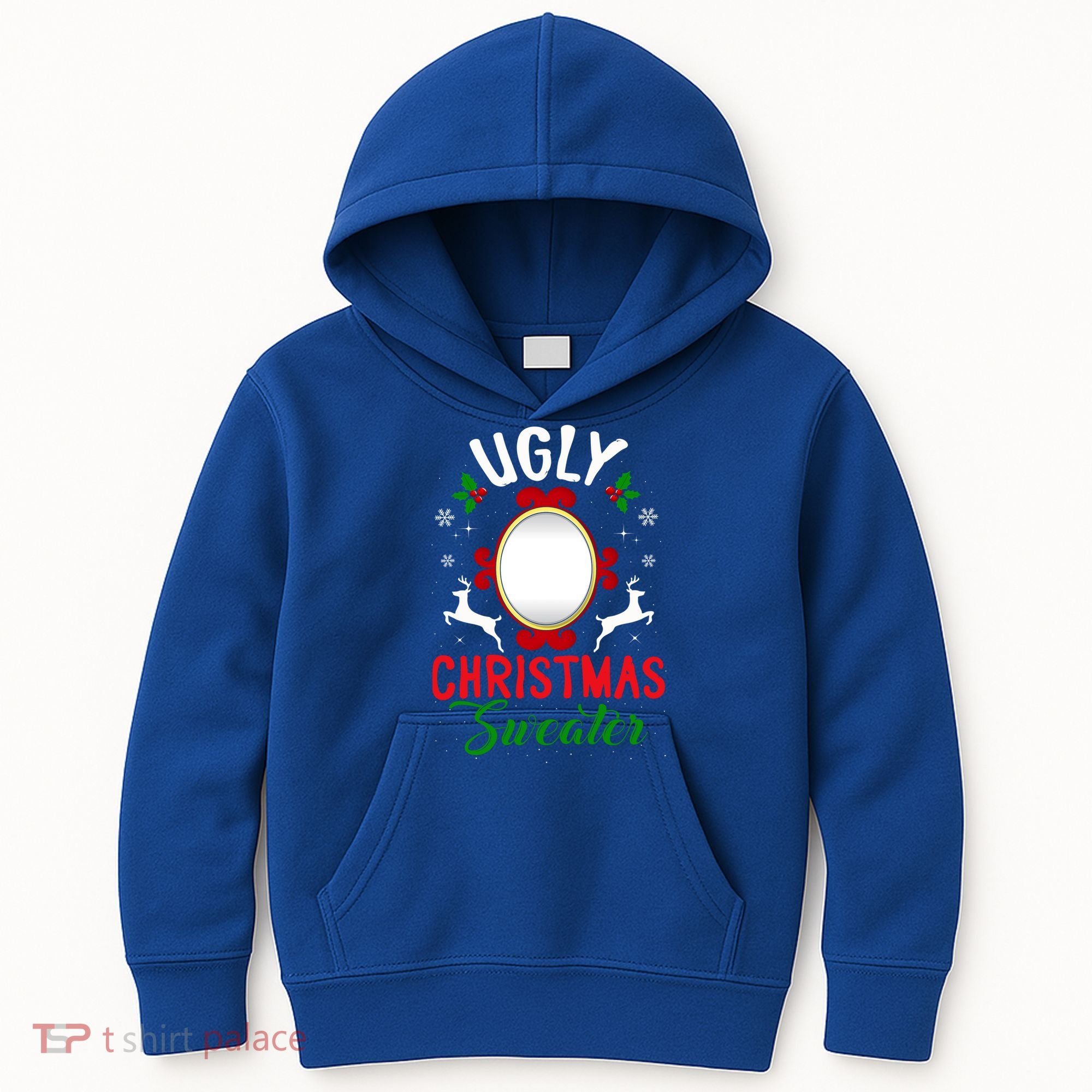 Funny Ugly Christmas Sweater With Mirror Gift Kids Hoodie