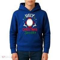 Funny Ugly Christmas Sweater With Mirror Gift Kids Hoodie thumb 4