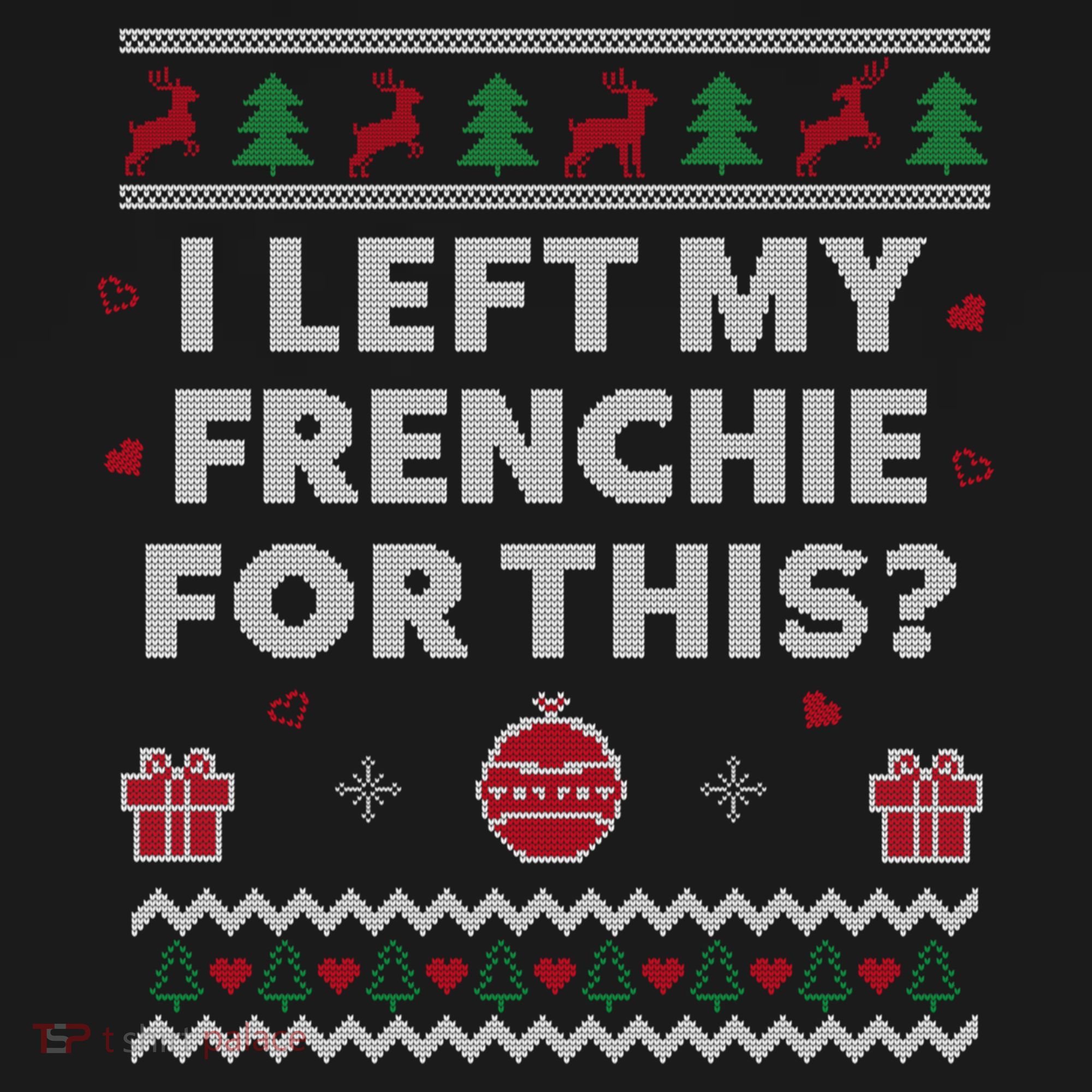 Frenchie Ugly Christmas Funny French Bulldog Dog Xmas Gift Women's Hoodie