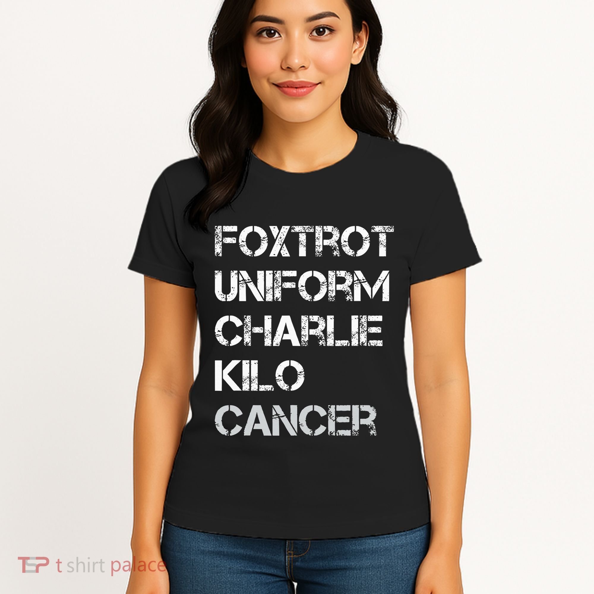 Foxtrot Uniform Charlie Kilo Fuck Lung Cancer Women's T-Shirt