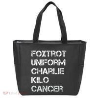 Foxtrot Uniform Charlie Kilo Fuck Lung Cancer Tote Bag thumb 0