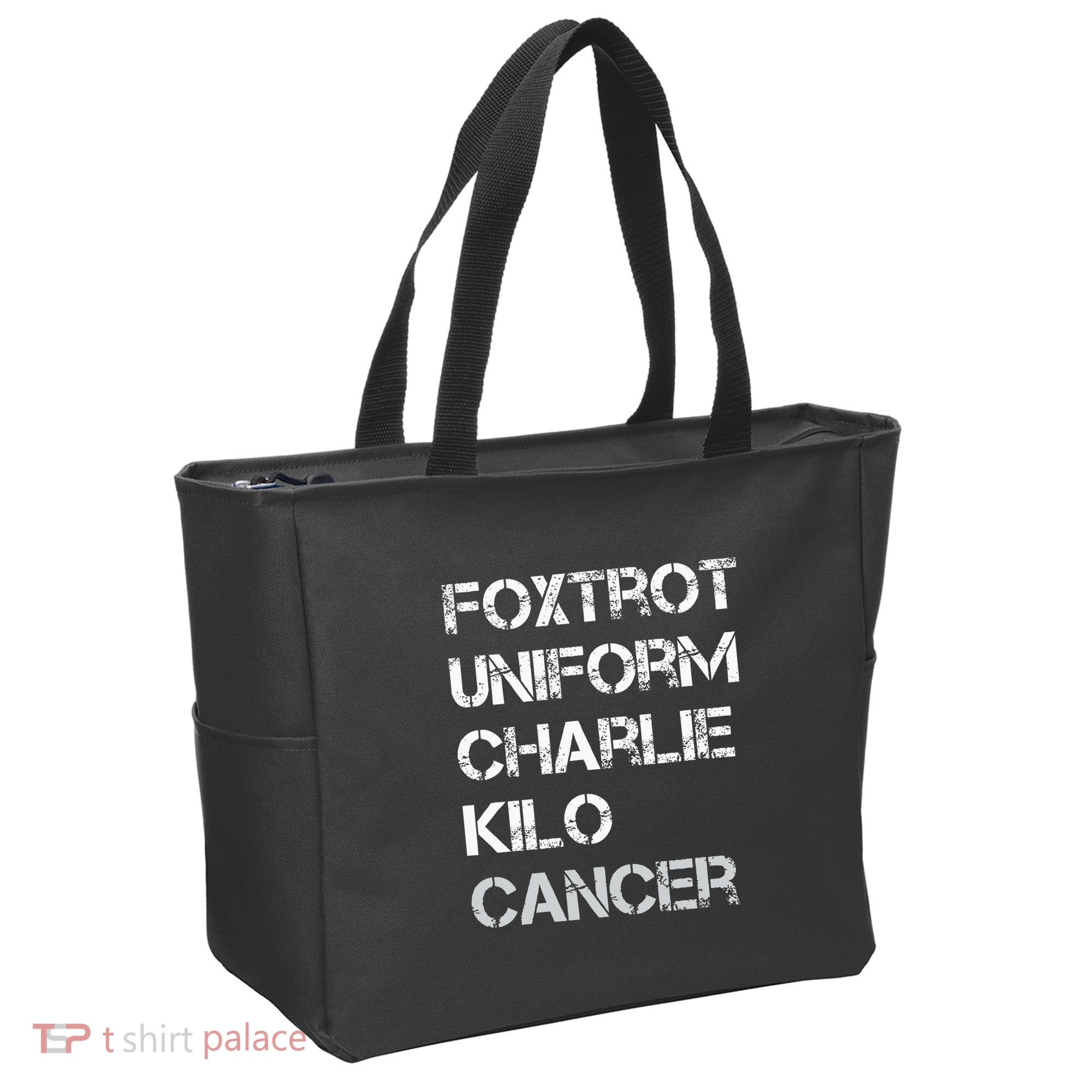 Foxtrot Uniform Charlie Kilo Fuck Lung Cancer Tote Bag