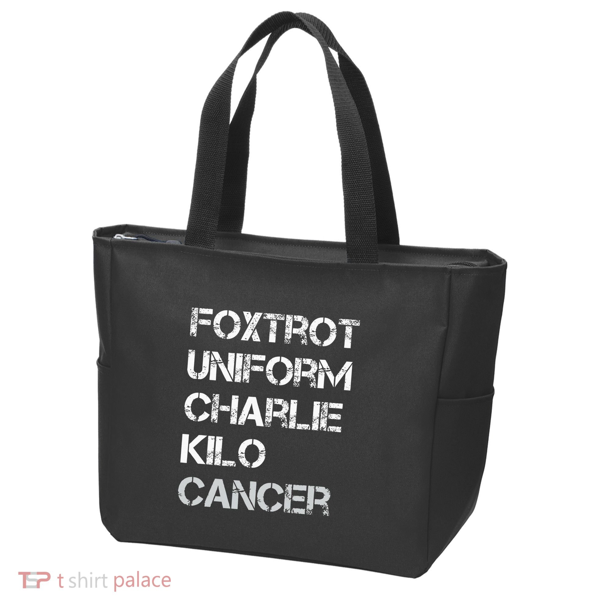 Foxtrot Uniform Charlie Kilo Fuck Lung Cancer Tote Bag