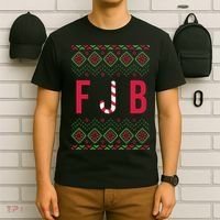 FJB Ugly Christmas Sweater T-Shirt thumb 6