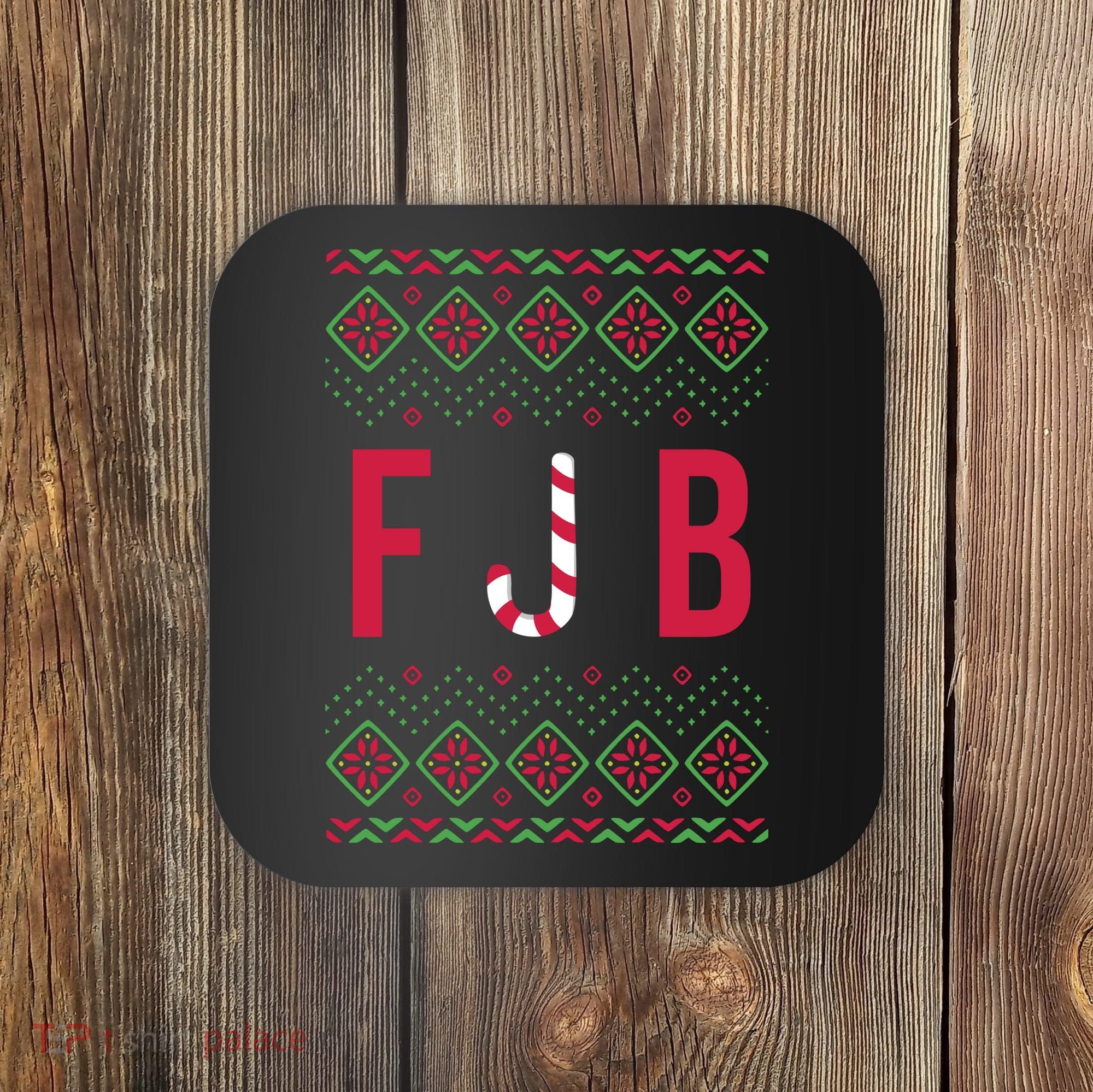 FJB Ugly Christmas Sweater Coaster