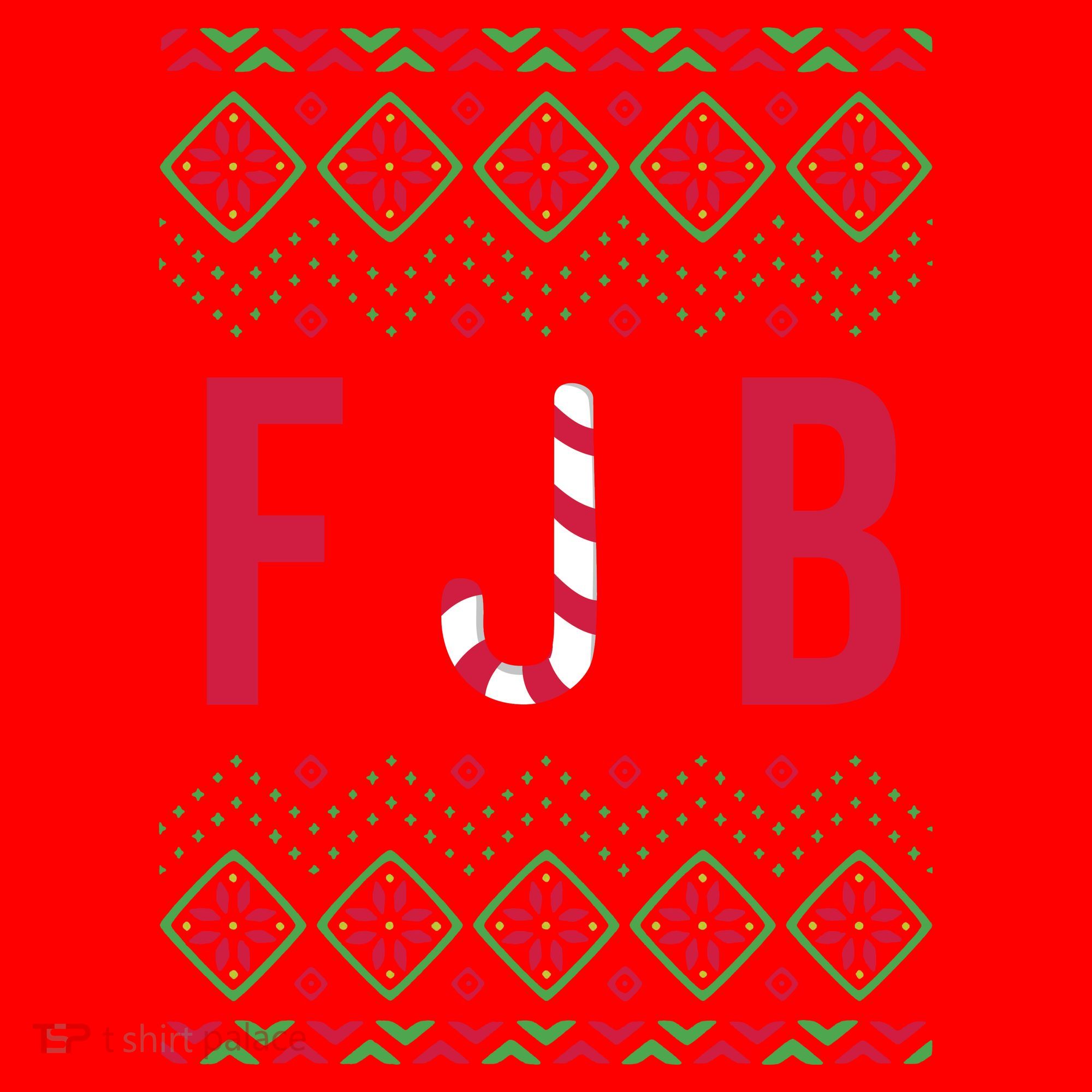 FJB Ugly Christmas Sweater Santa Hat
