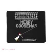 Funny Ugly Christmas Sweater Merry Goosemas Farm Life Mousepad thumb 0