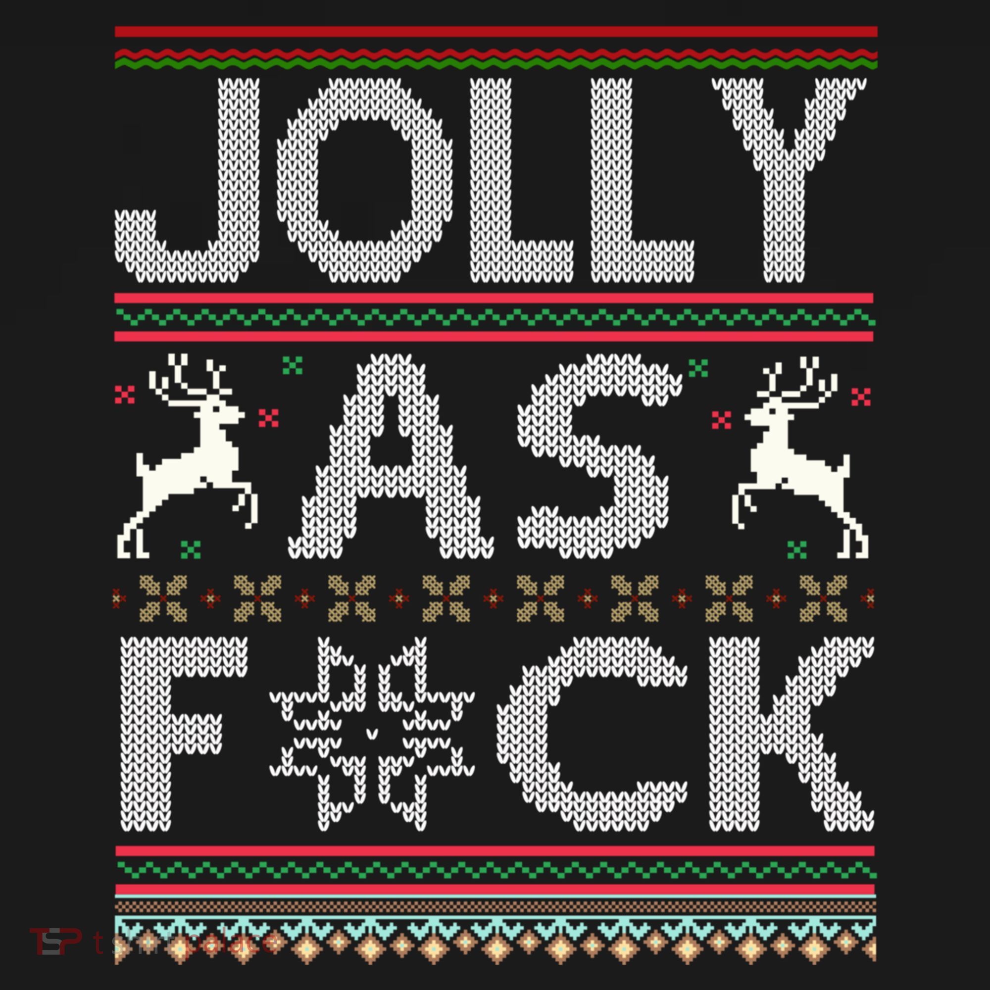 Funny Ugly Christmas Jolly As F Ck Xmas Party Gift Women's Hoodie