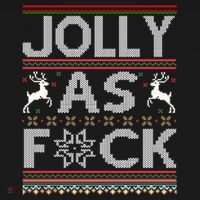 Funny Ugly Christmas Jolly As F Ck Xmas Party Gift Ornament thumb 1