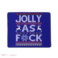 Funny Ugly Christmas Jolly As F Ck Xmas Party Gift Mousepad thumb 0