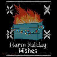 Funny Ugly Christmas Warm Holiday Wishes Dumpster Fire Gift Coffee Mug thumb 5