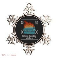Funny Ugly Christmas Warm Holiday Wishes Dumpster Fire Gift Ornament thumb 0