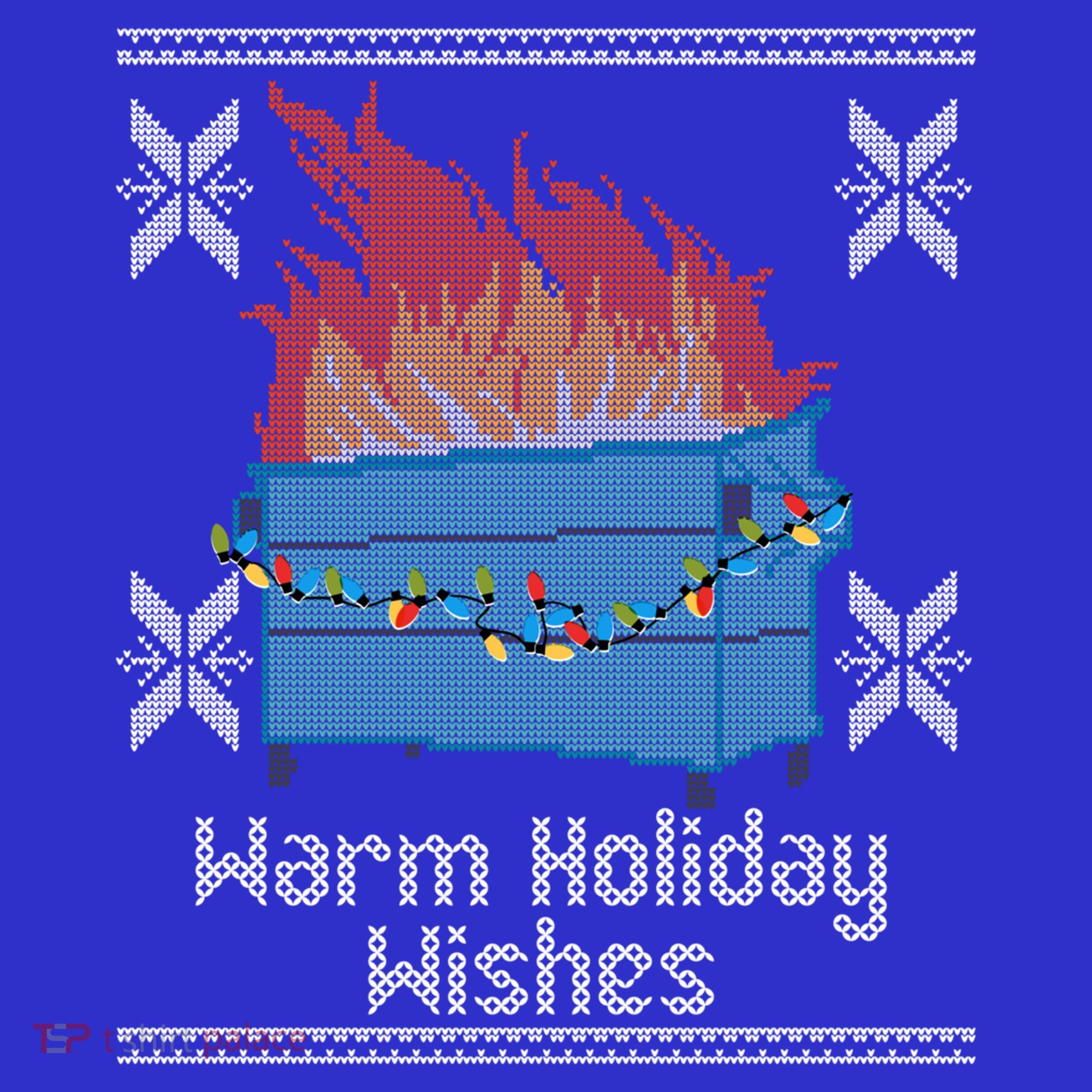 Funny Ugly Christmas Warm Holiday Wishes Dumpster Fire Gift Mousepad
