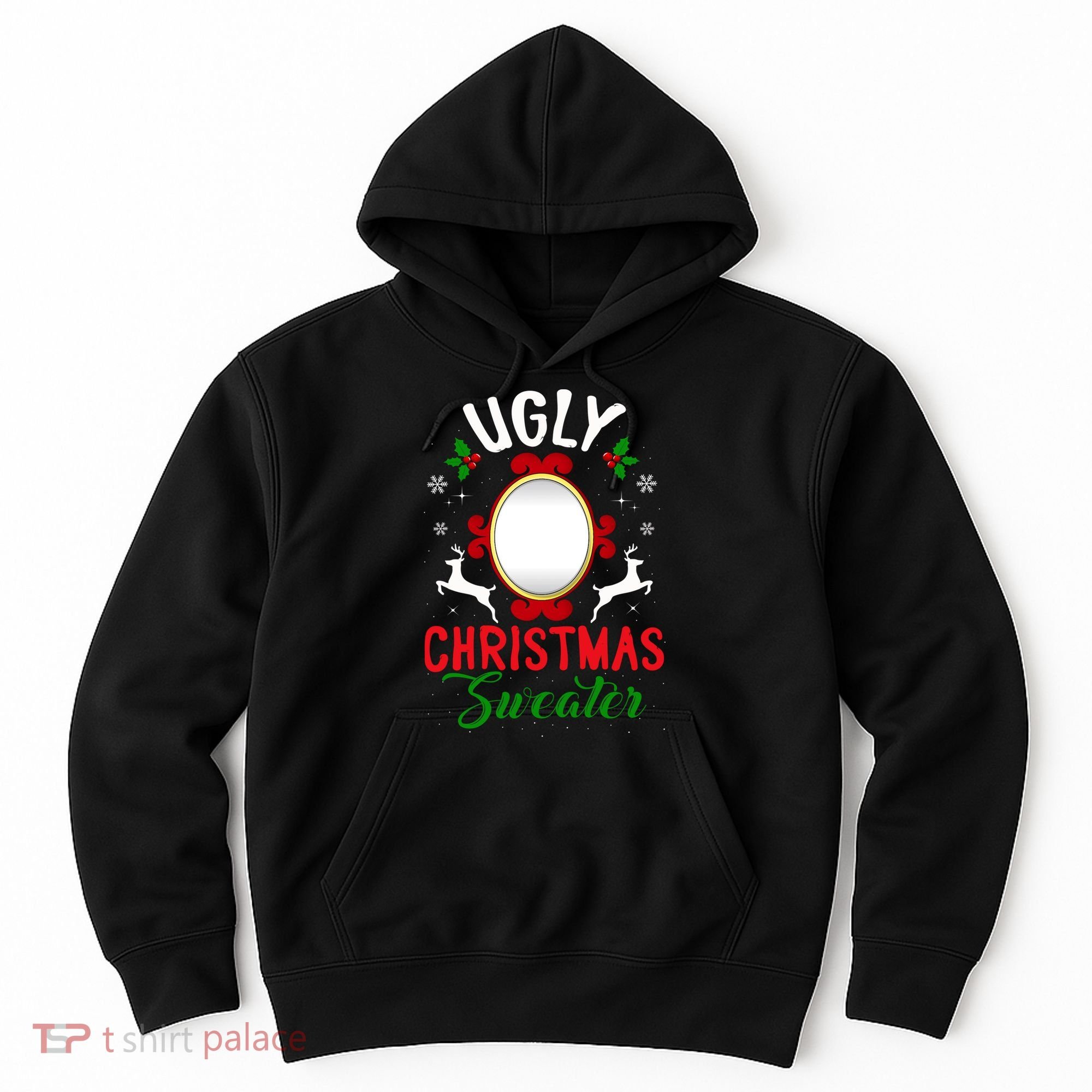 Funny Ugly Christmas Sweater With Mirror Hoodie