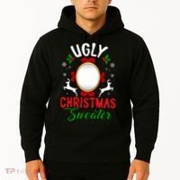 Funny Ugly Christmas Sweater With Mirror Hoodie thumb 2