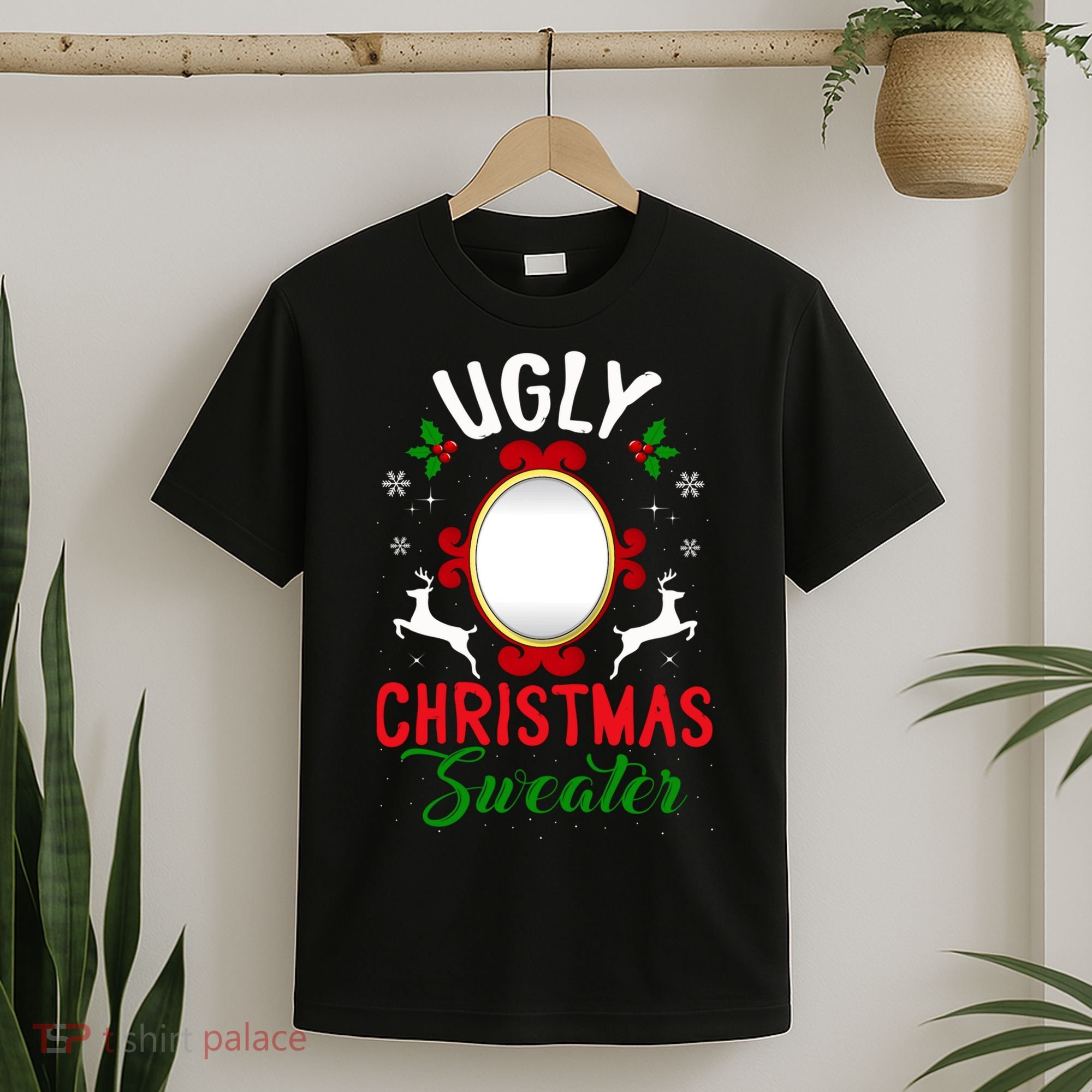 Funny Ugly Christmas Sweater With Mirror T-Shirt