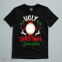 Funny Ugly Christmas Sweater With Mirror T-Shirt thumb 5
