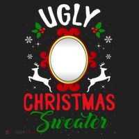 Funny Ugly Christmas Sweater With Mirror Tumbler thumb 3