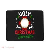 Funny Ugly Christmas Sweater With Mirror Mousepad thumb 0