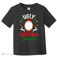 Funny Ugly Christmas Sweater With Mirror Toddler T-Shirt thumb 0